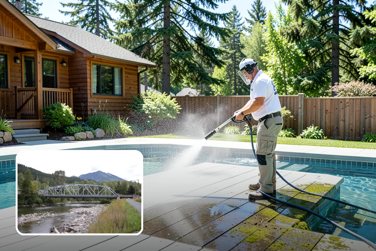 Gutter Guard Cleaning in Skykomish, King County, WA - Clears matted needles and moss off the guard surface