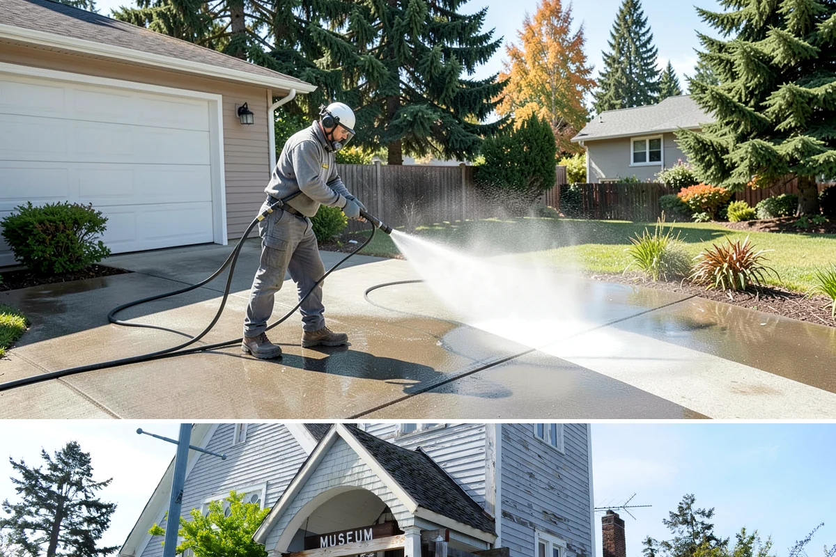 Gutter Guard Cleaning in Steilacoom, Pierce County, WA - Clean guards in late fall and again mid-spring to stay ahead of the needle drop that mats them over.