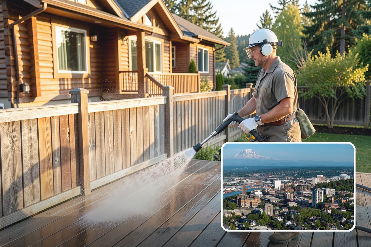 Gutter Guard Cleaning in Tacoma, Pierce County, WA - Clears matted needles and moss off the guard surface