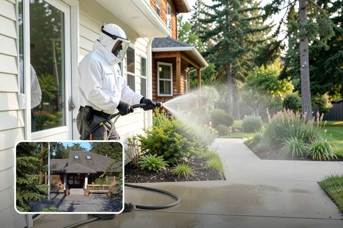 Gutter Guard Cleaning in Yarrow Point, King County, WA - Clears matted needles and moss off the guard surface