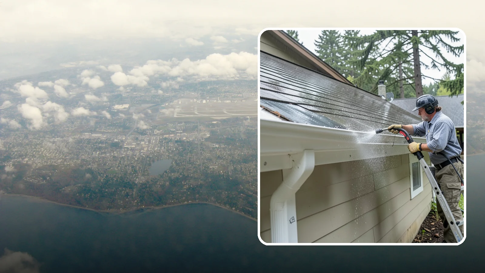 Gutter Maintenance in Burien, King County, WA - Scheduled gutter maintenance that keeps troughs, faces, and downspouts clear through the region's long wet season.