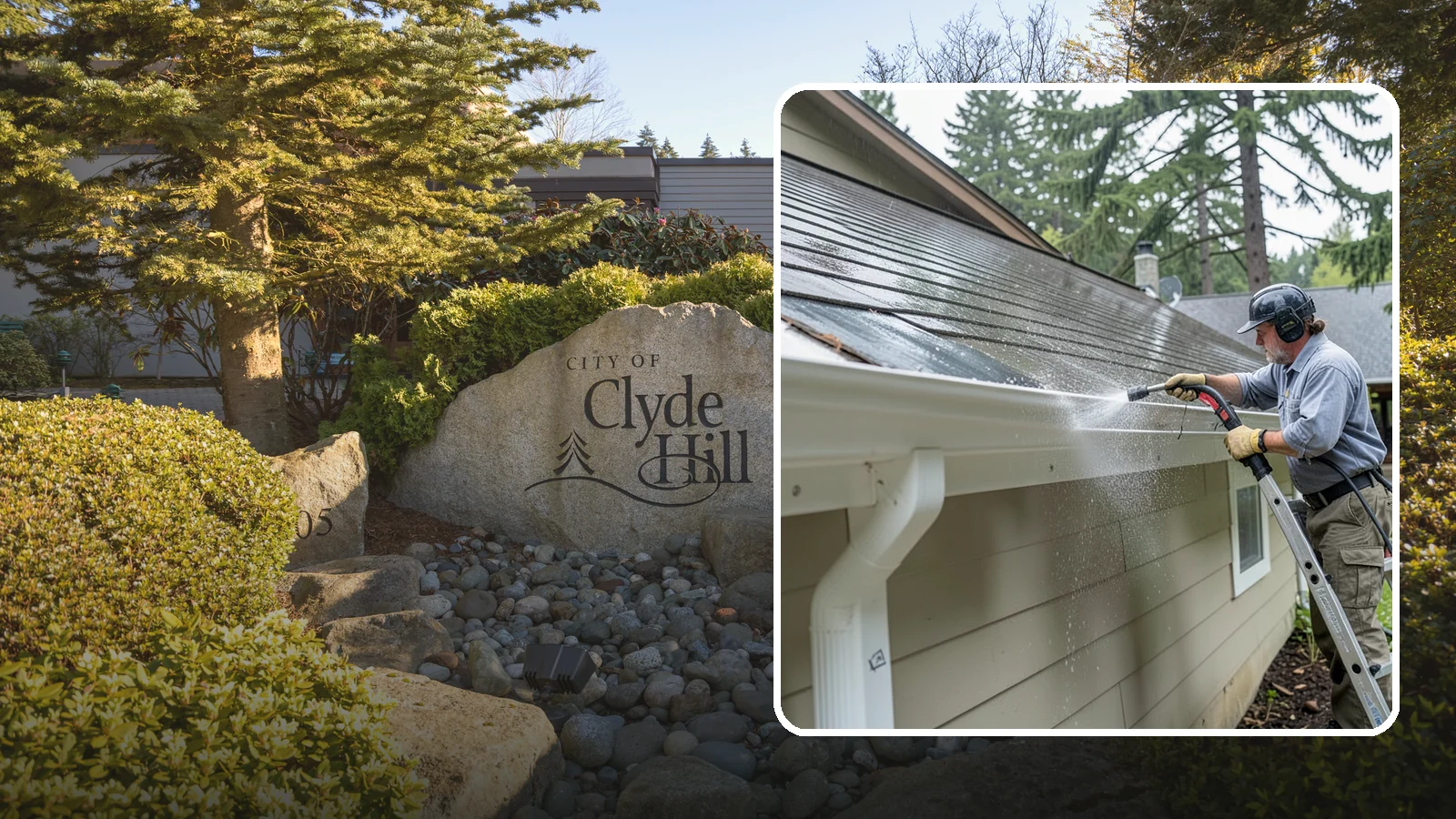 Gutter Maintenance in Clyde Hill, King County, WA - Scheduled gutter maintenance that keeps troughs, faces, and downspouts clear through the region's long wet season.