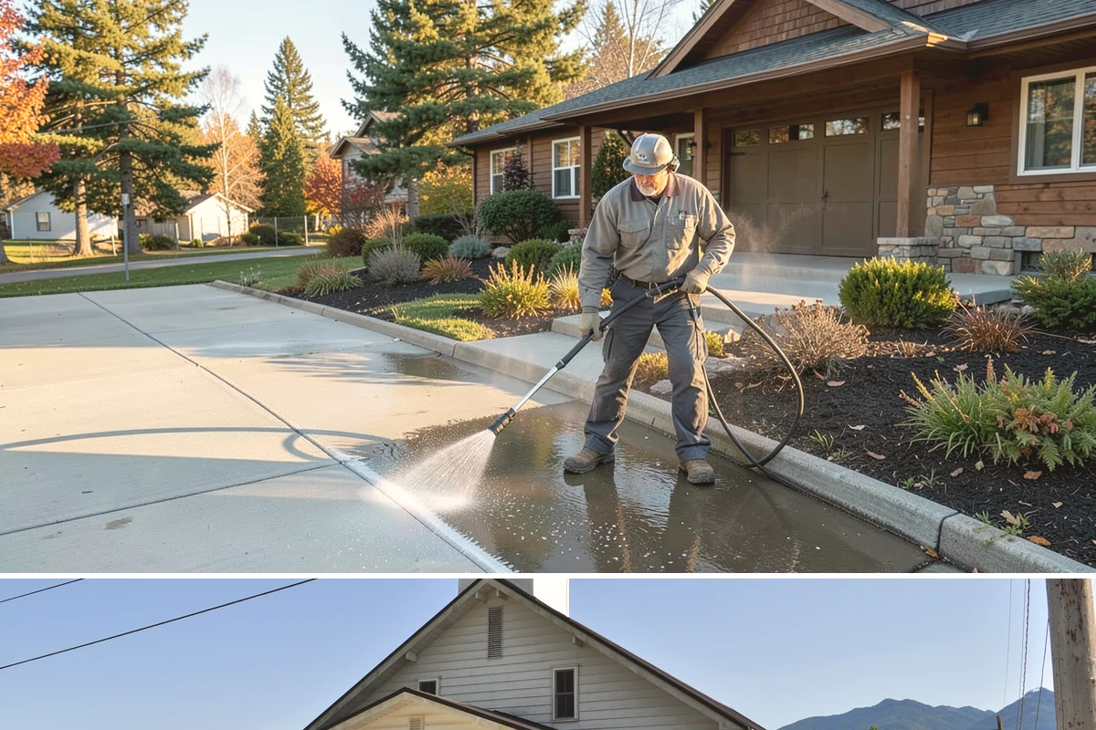 Gutter Maintenance in Concrete, Skagit County, WA - A twice-yearly plan built around fall leaf drop and spring needle shed covers the two peak buildup periods.