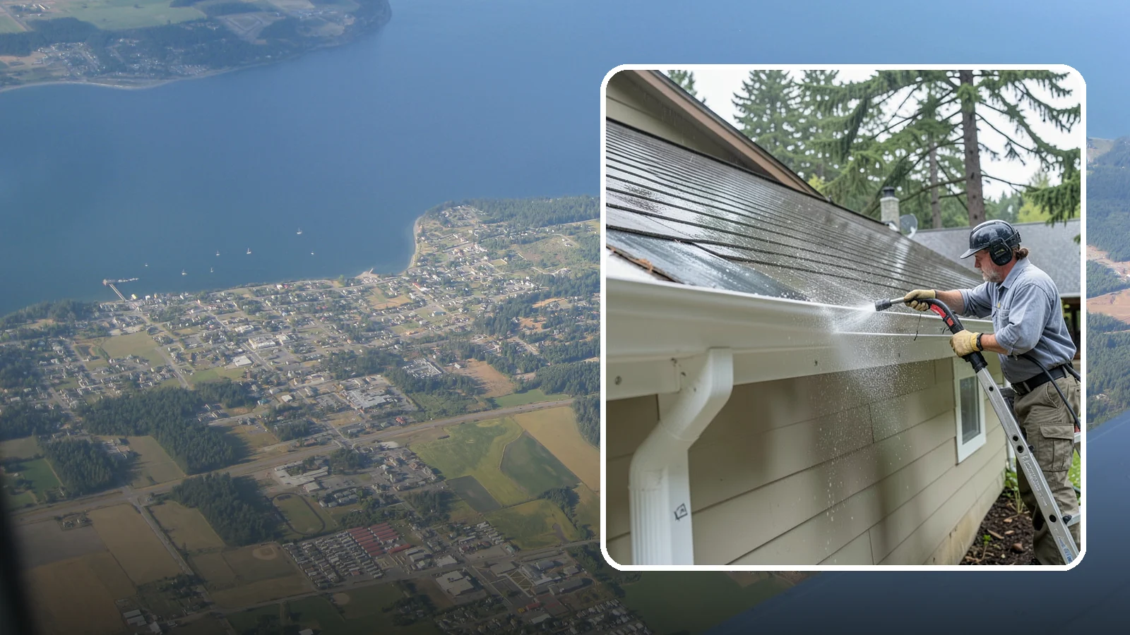 Gutter Maintenance in Coupeville, Island County, WA - Scheduled gutter maintenance that keeps troughs, faces, and downspouts clear through the region's long wet season.