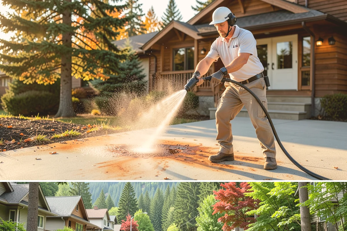 Gutter Maintenance in Darrington, Snohomish County, WA - A twice-yearly plan built around fall leaf drop and spring needle shed covers the two peak buildup periods.
