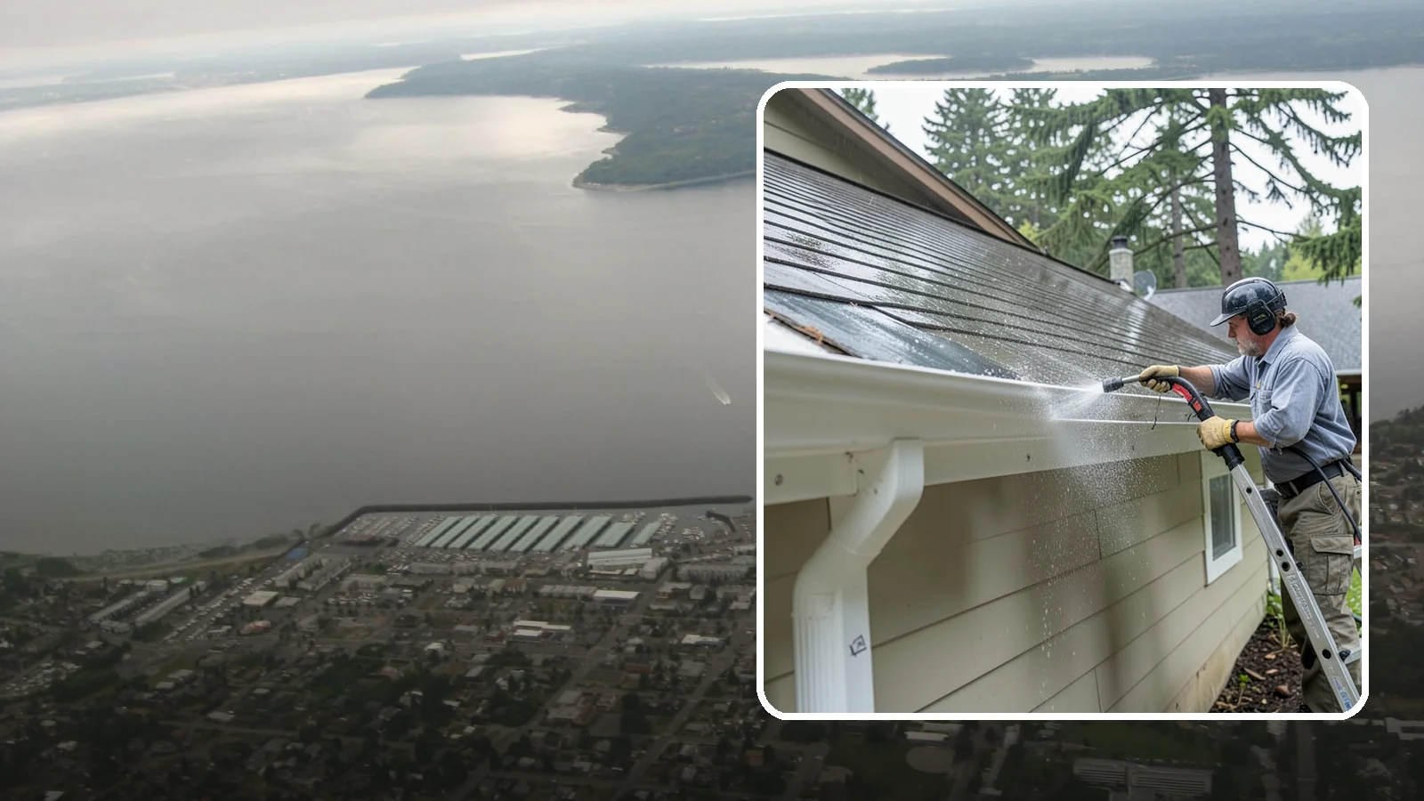 Gutter Maintenance in Des Moines, King County, WA - Scheduled gutter maintenance that keeps troughs, faces, and downspouts clear through the region's long wet season.