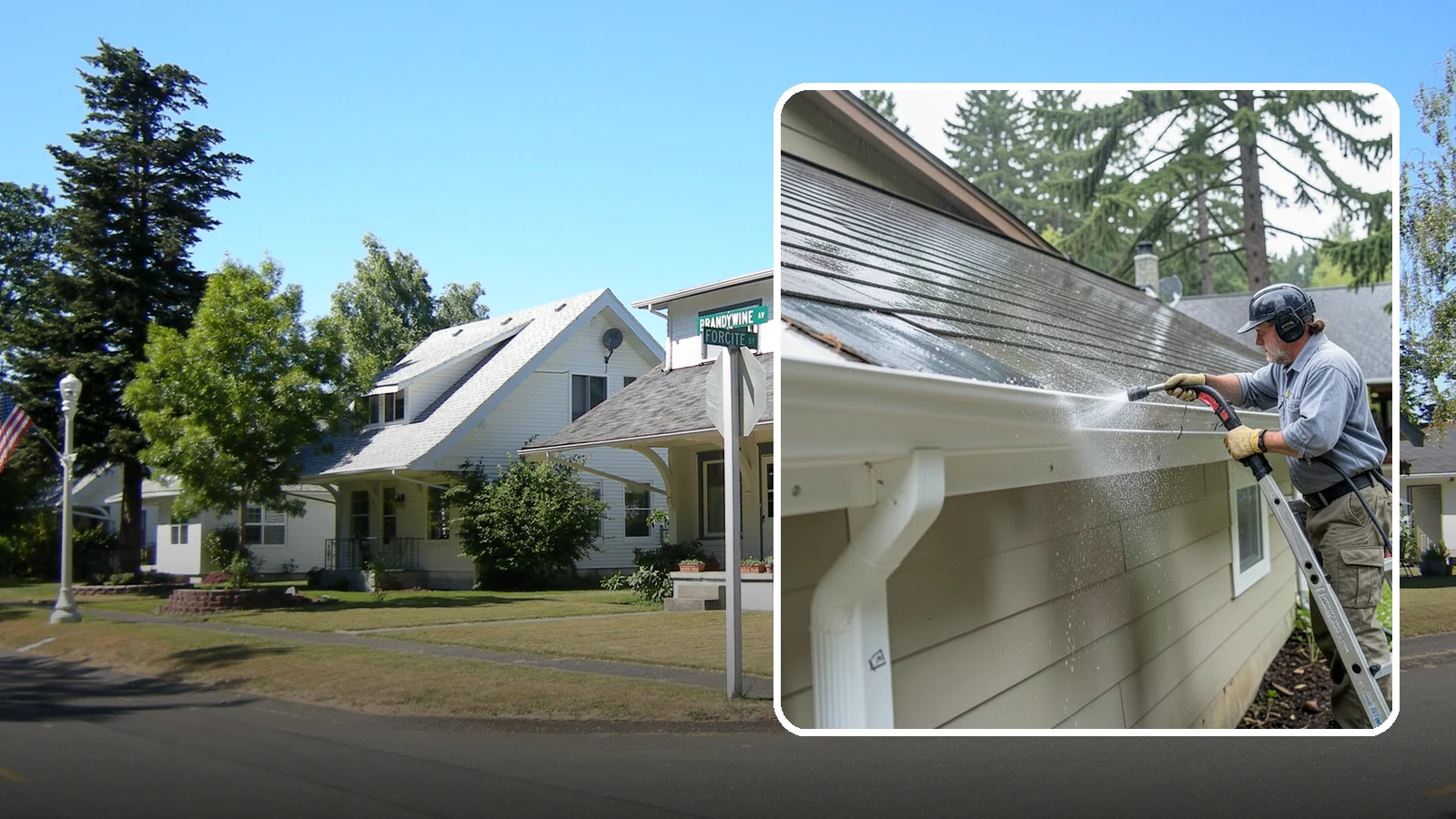 Gutter Maintenance in DuPont, Pierce County, WA - Scheduled gutter maintenance that keeps troughs, faces, and downspouts clear through the region's long wet season.