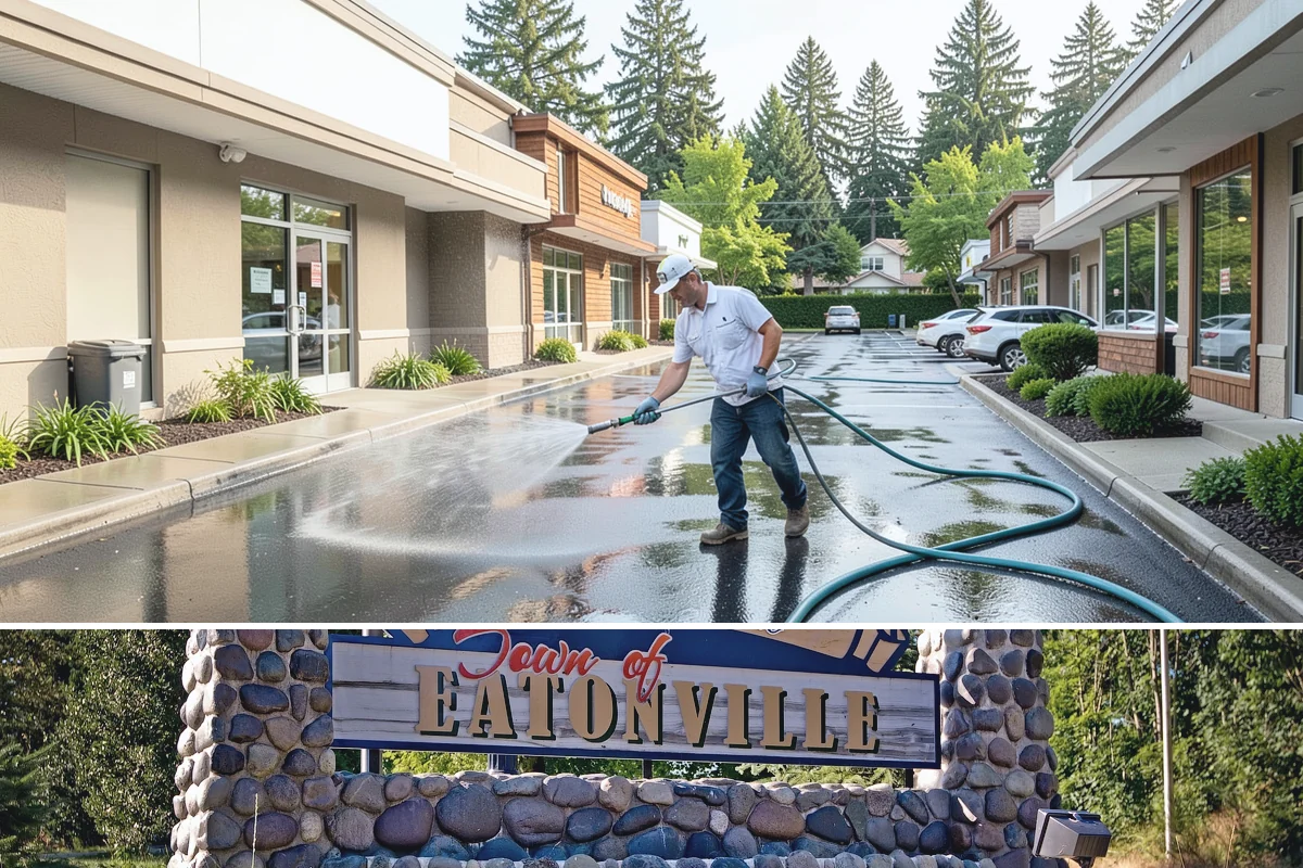 Gutter Maintenance in Eatonville, Pierce County, WA - A twice-yearly plan built around fall leaf drop and spring needle shed covers the two peak buildup periods.