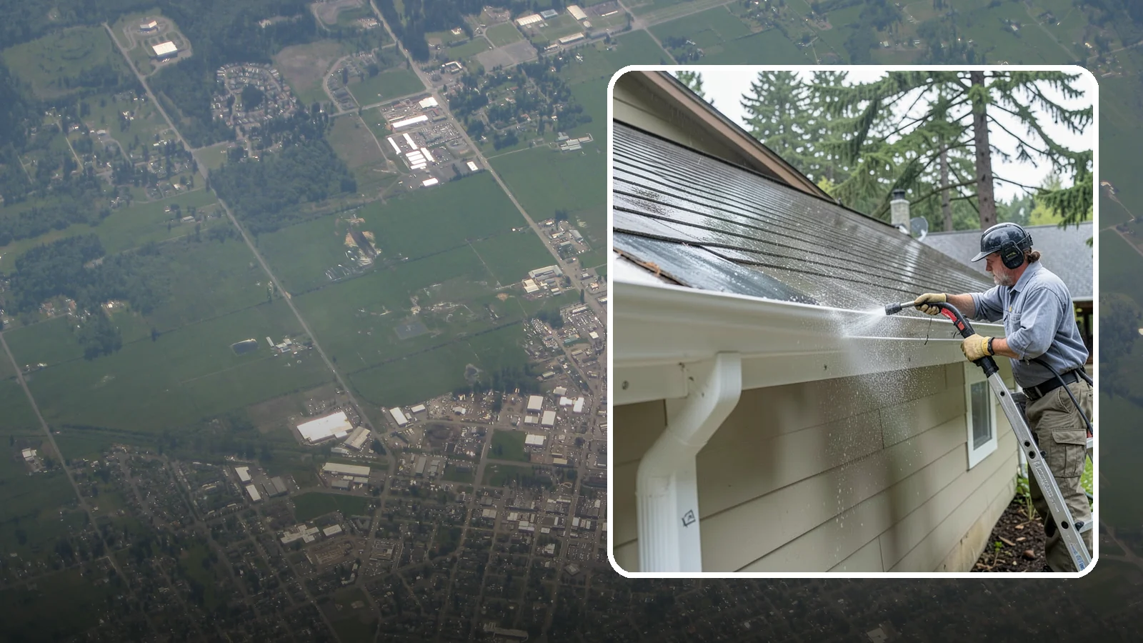 Gutter Maintenance in Enumclaw, King County, WA - Scheduled gutter maintenance that keeps troughs, faces, and downspouts clear through the region's long wet season.
