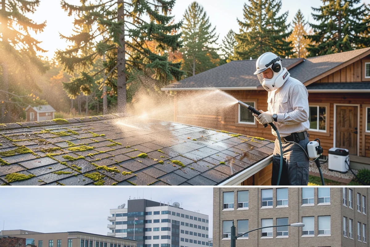 Gutter Maintenance in Everett, Snohomish County, WA - A twice-yearly plan built around fall leaf drop and spring needle shed covers the two peak buildup periods.