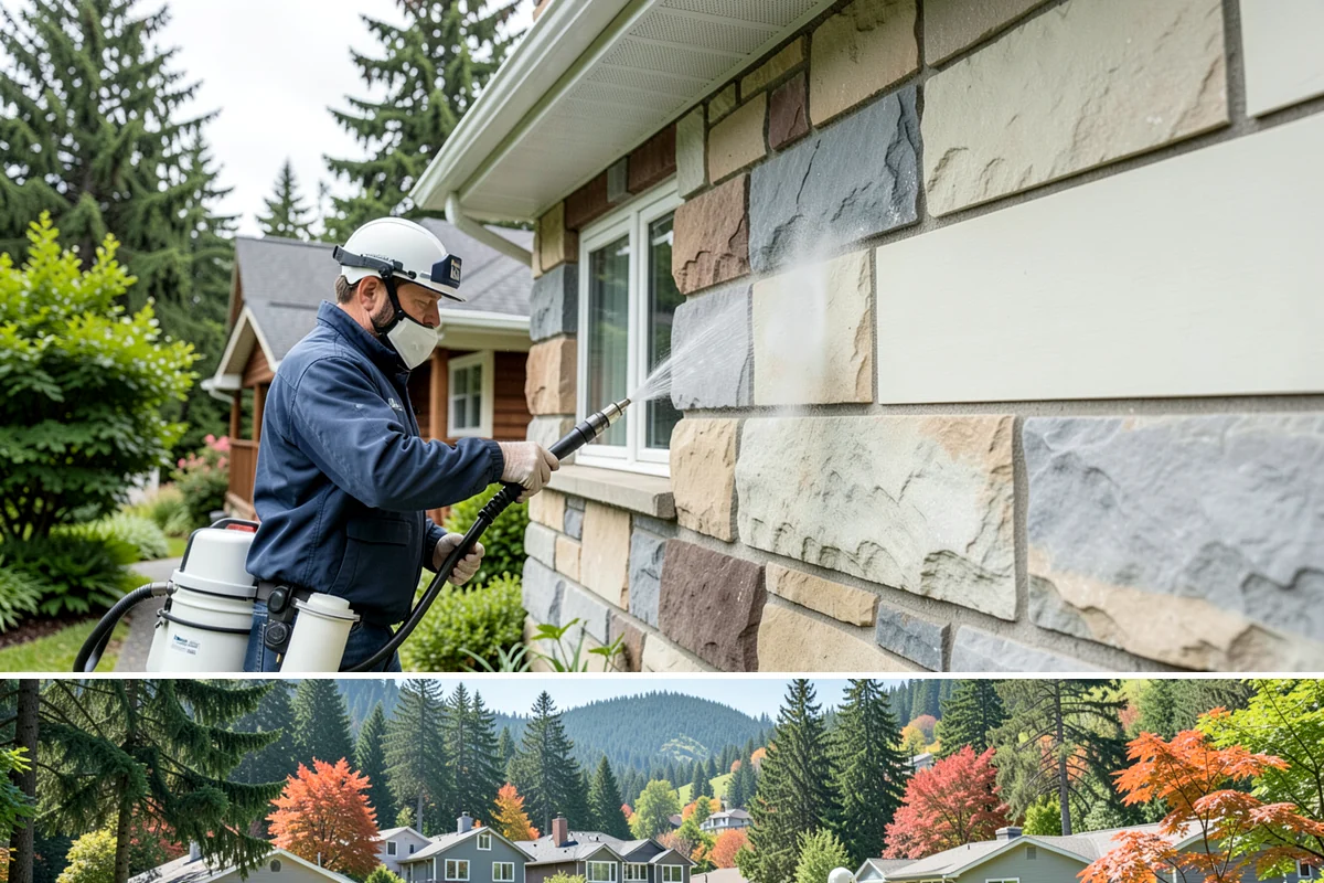 Gutter Maintenance in Fircrest, Pierce County, WA - A twice-yearly plan built around fall leaf drop and spring needle shed covers the two peak buildup periods.