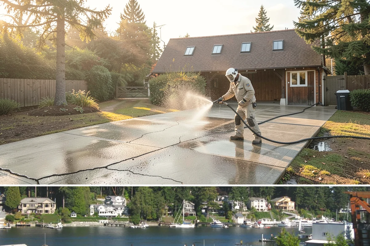 Gutter Maintenance in Gig Harbor, Pierce County, WA - A twice-yearly plan built around fall leaf drop and spring needle shed covers the two peak buildup periods.