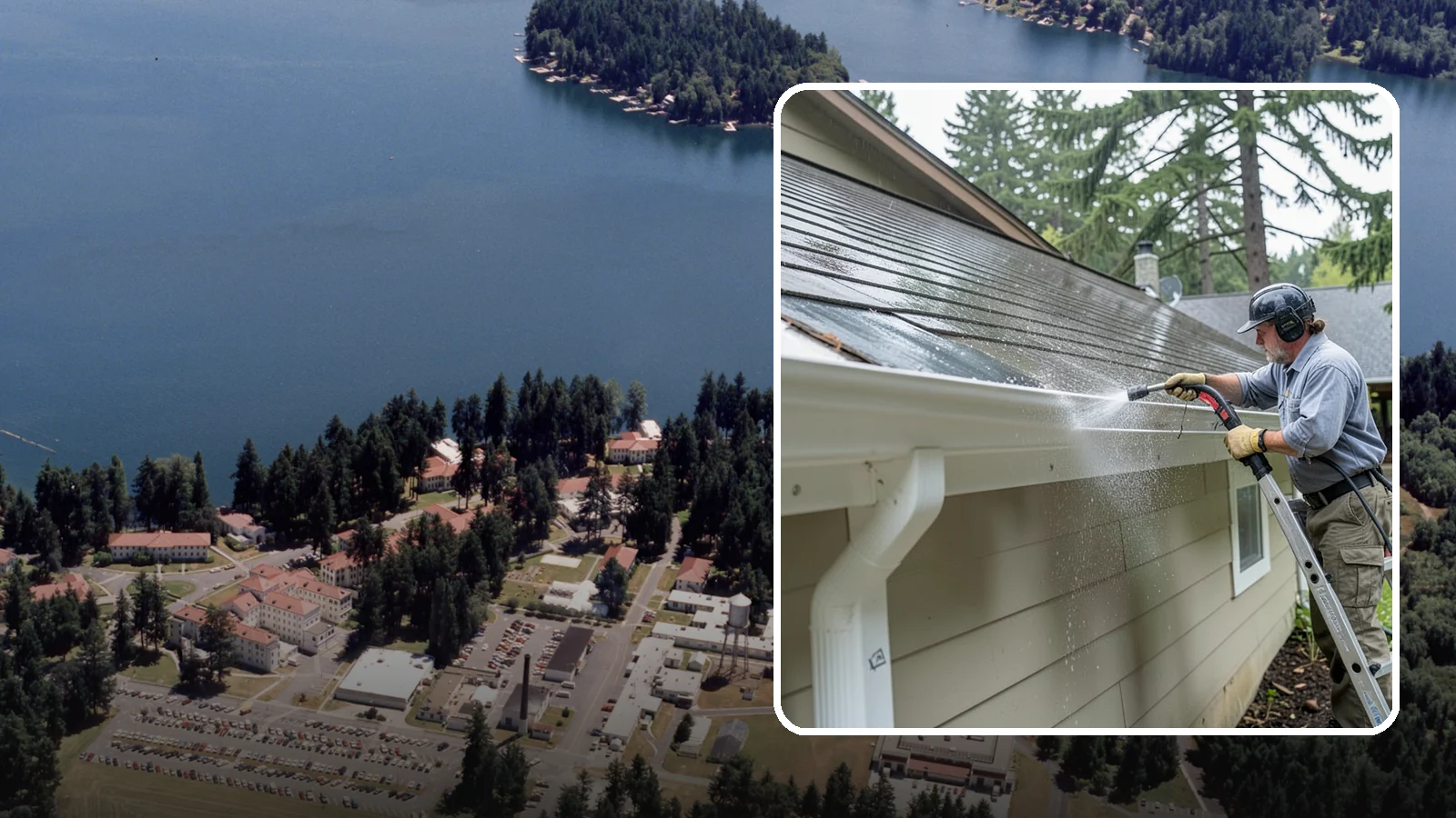 Gutter Maintenance in Lakewood, Pierce County, WA - Scheduled gutter maintenance that keeps troughs, faces, and downspouts clear through the region's long wet season.