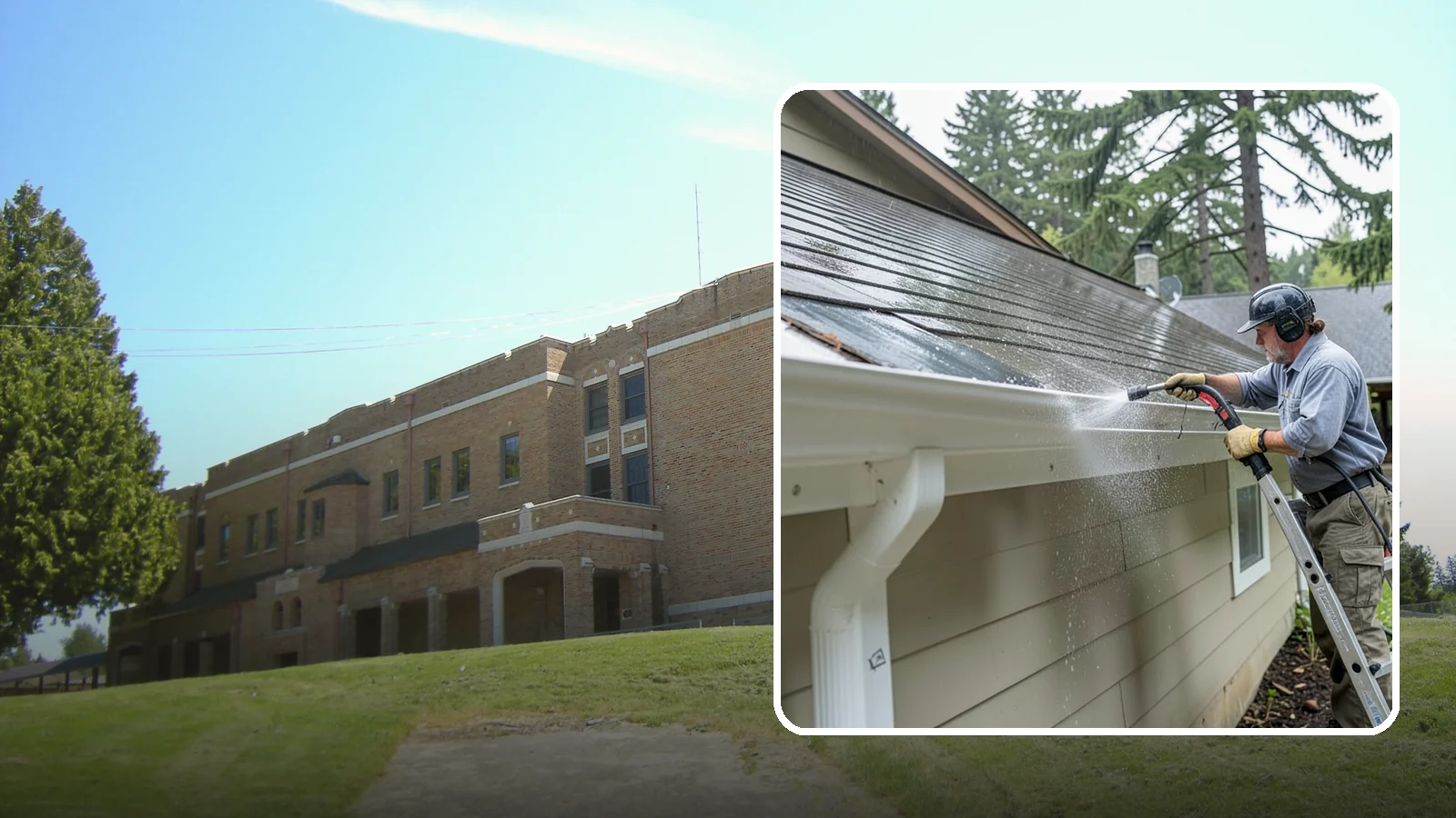 Gutter Maintenance in Maple Valley, King County, WA - Scheduled gutter maintenance that keeps troughs, faces, and downspouts clear through the region's long wet season.