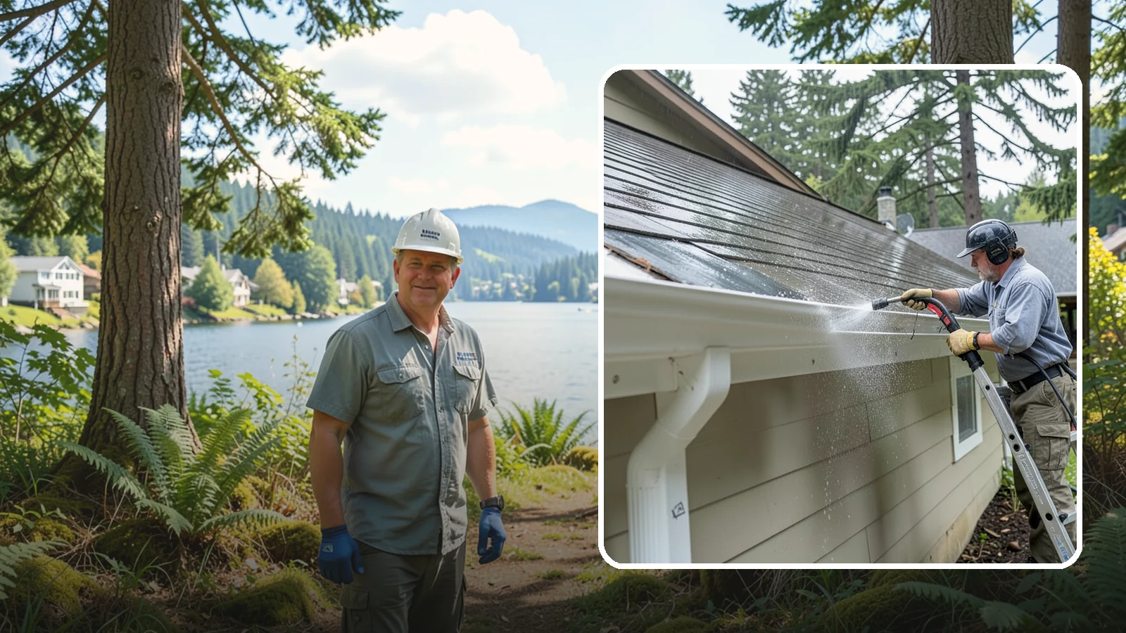 Gutter Maintenance in Milton, King County, WA - Scheduled gutter maintenance that keeps troughs, faces, and downspouts clear through the region's long wet season.