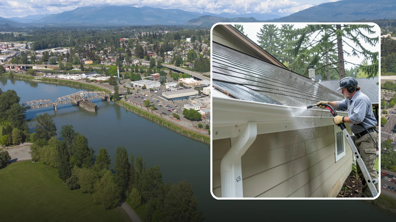 Gutter Maintenance in Mount Vernon, Skagit County, WA - Scheduled gutter maintenance that keeps troughs, faces, and downspouts clear through the region's long wet season.