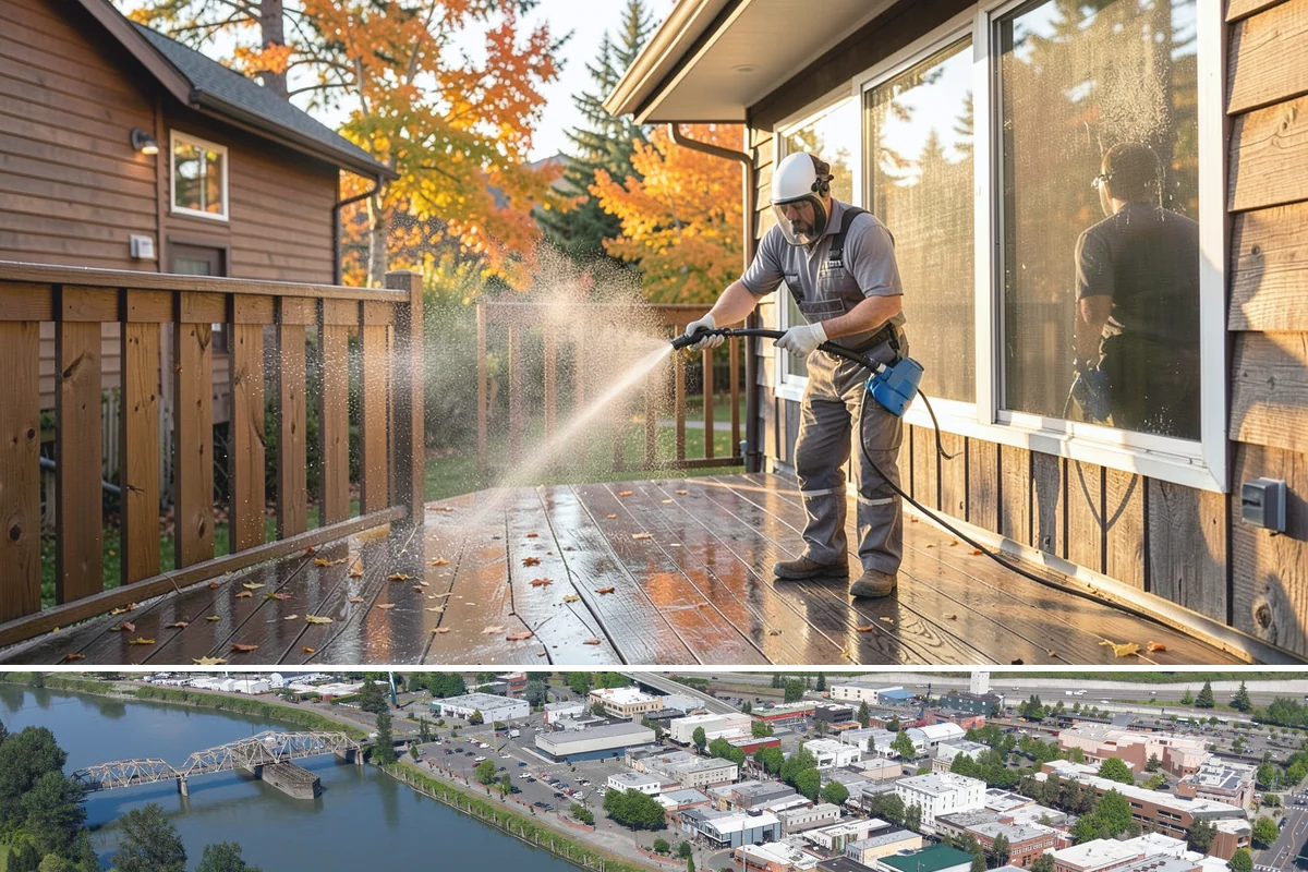 Gutter Maintenance in Mount Vernon, Skagit County, WA - A twice-yearly plan built around fall leaf drop and spring needle shed covers the two peak buildup periods.