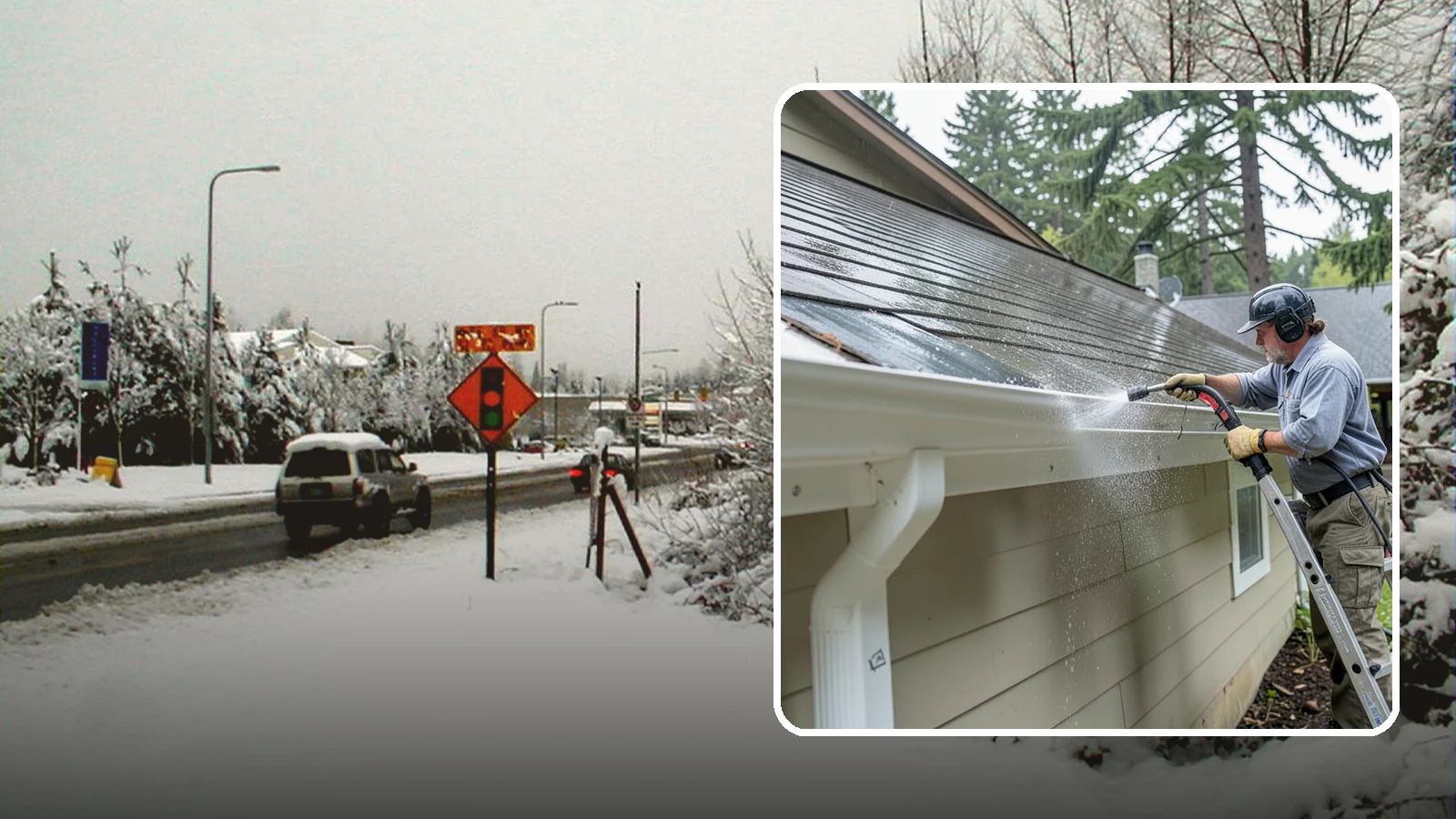 Gutter Maintenance in Newcastle, King County, WA - Scheduled gutter maintenance that keeps troughs, faces, and downspouts clear through the region's long wet season.