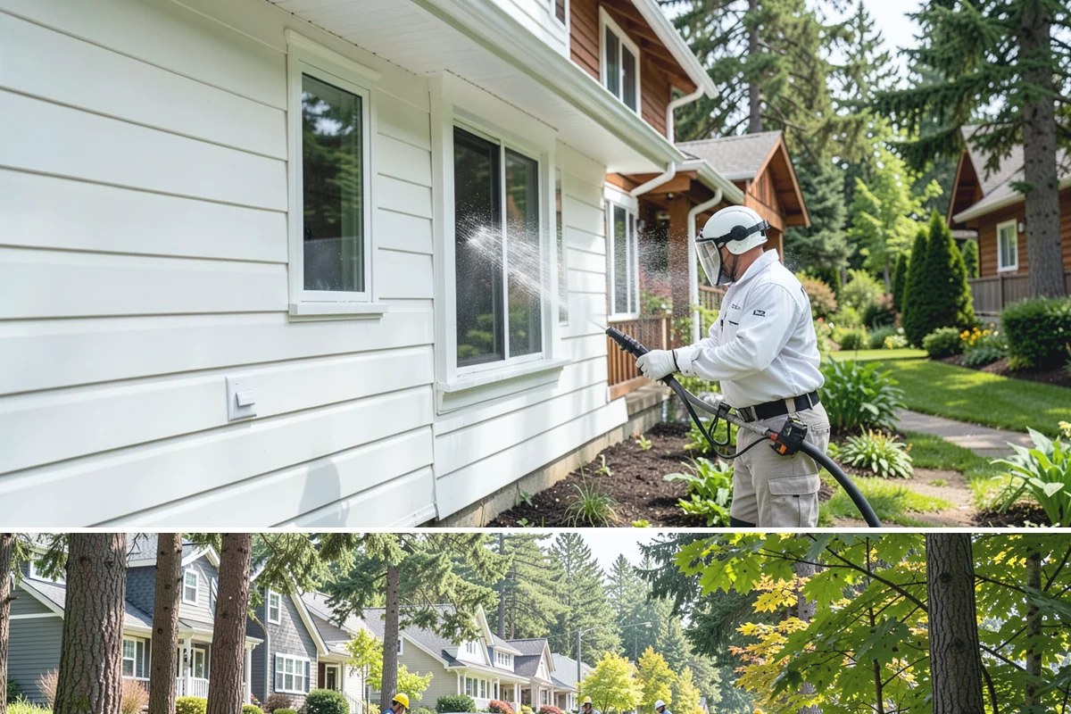 Gutter Maintenance in Normandy Park, King County, WA - A twice-yearly plan built around fall leaf drop and spring needle shed covers the two peak buildup periods.