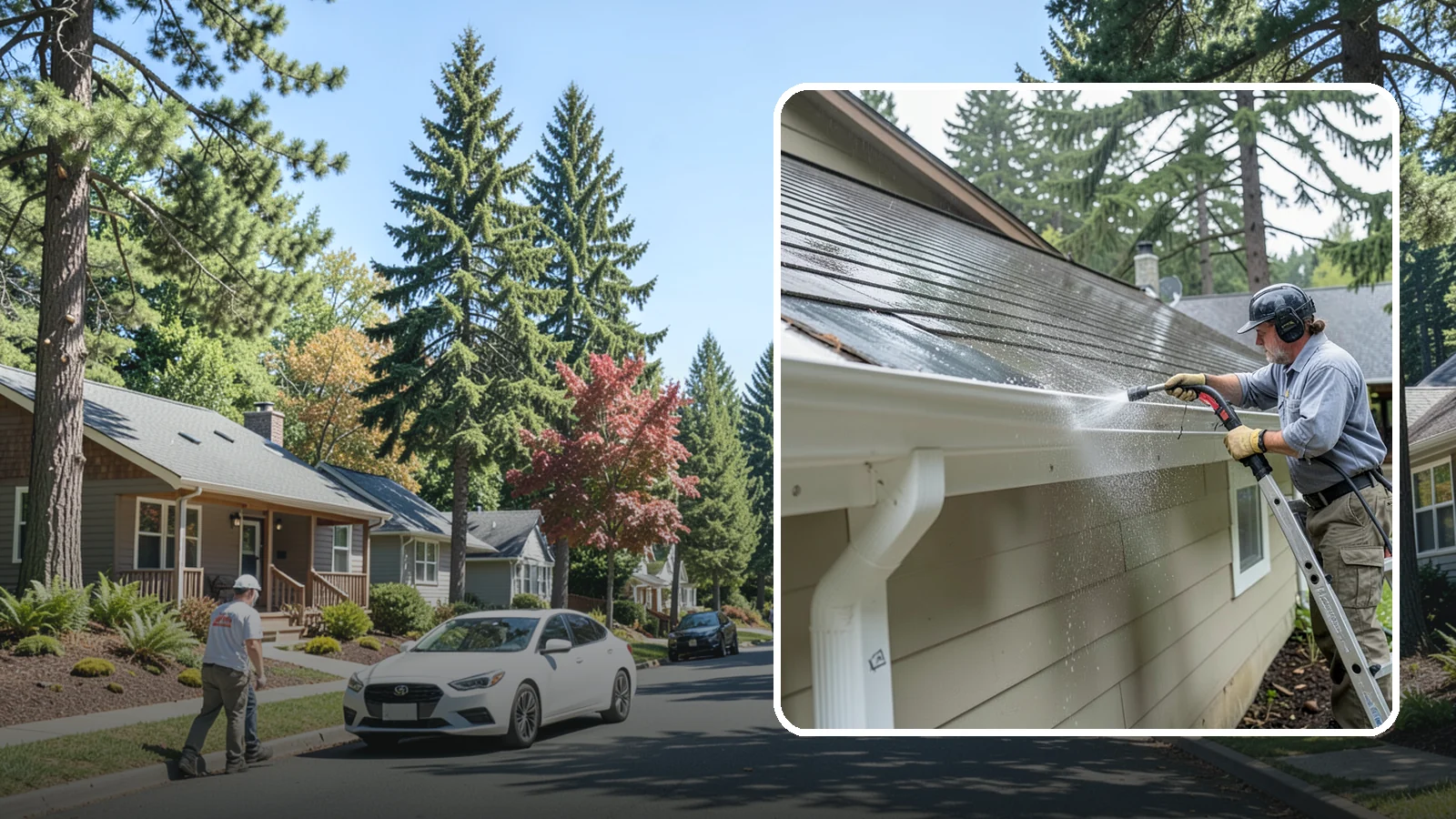 Gutter Maintenance in Orting, Pierce County, WA - Scheduled gutter maintenance that keeps troughs, faces, and downspouts clear through the region's long wet season.