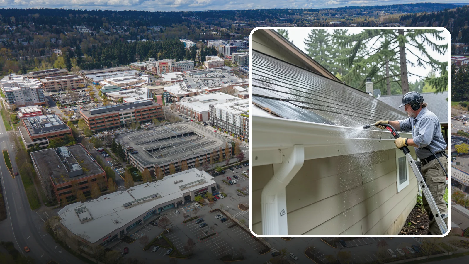 Gutter Maintenance in Redmond, King County, WA - Scheduled gutter maintenance that keeps troughs, faces, and downspouts clear through the region's long wet season.