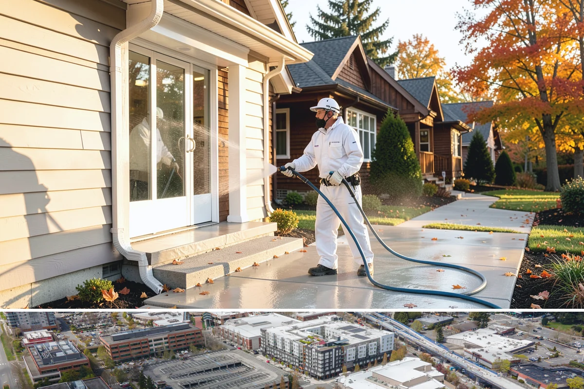 Gutter Maintenance in Redmond, King County, WA - A twice-yearly plan built around fall leaf drop and spring needle shed covers the two peak buildup periods.