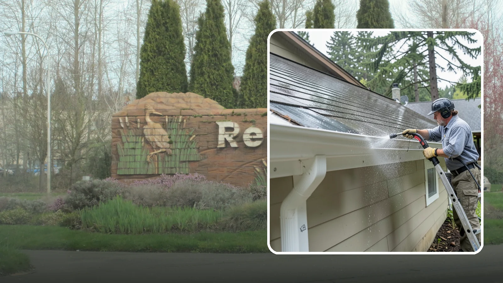 Gutter Maintenance in Renton, King County, WA - Scheduled gutter maintenance that keeps troughs, faces, and downspouts clear through the region's long wet season.