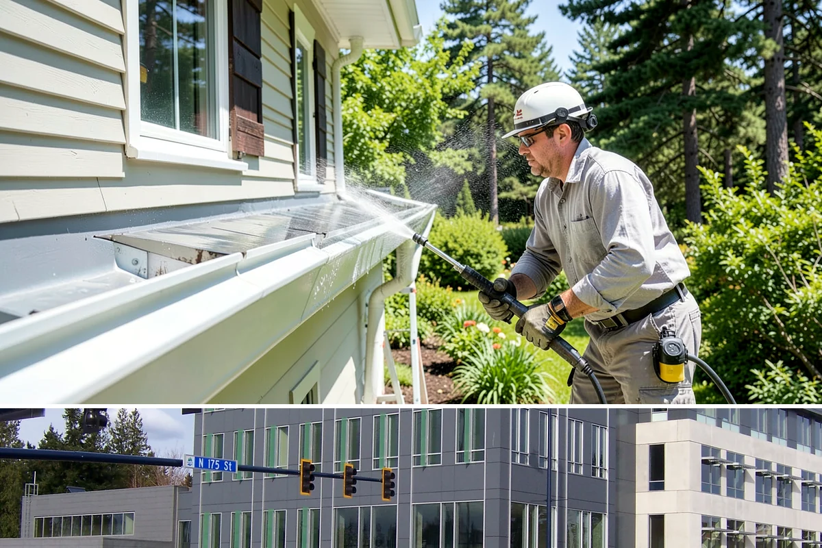Gutter Maintenance in Shoreline, King County, WA - A twice-yearly plan built around fall leaf drop and spring needle shed covers the two peak buildup periods.