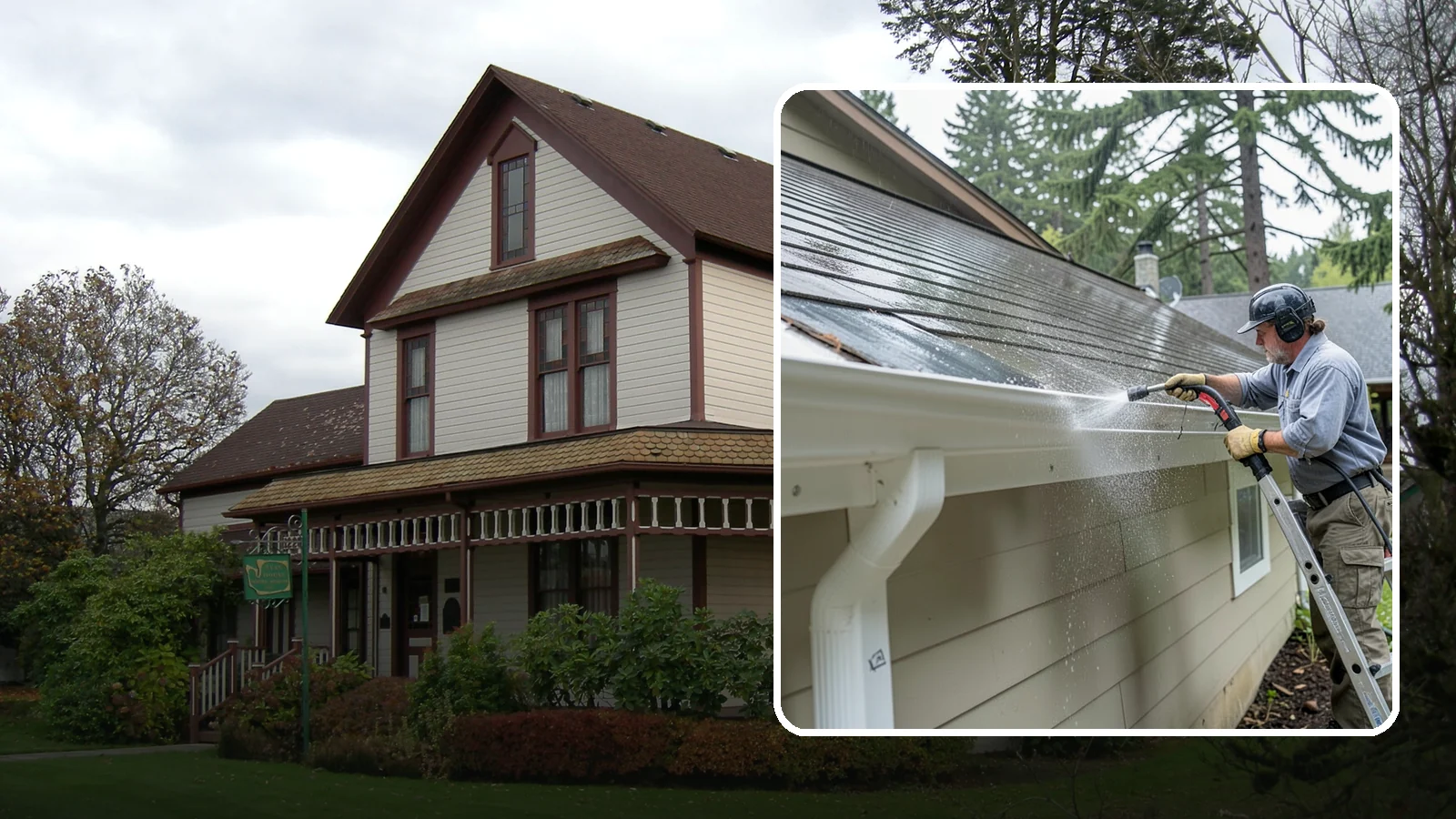 Gutter Maintenance in Sumner, Pierce County, WA - Scheduled gutter maintenance that keeps troughs, faces, and downspouts clear through the region's long wet season.