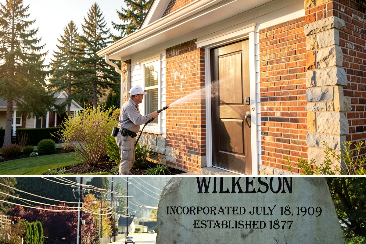 Gutter Maintenance in Wilkeson, Pierce County, WA - A twice-yearly plan built around fall leaf drop and spring needle shed covers the two peak buildup periods.