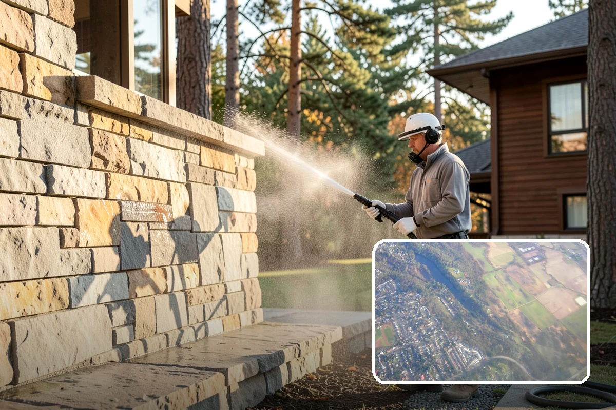 Gutter Overflow Cleanup in Algona, King County, WA - Clears the blockage that triggered the overflow