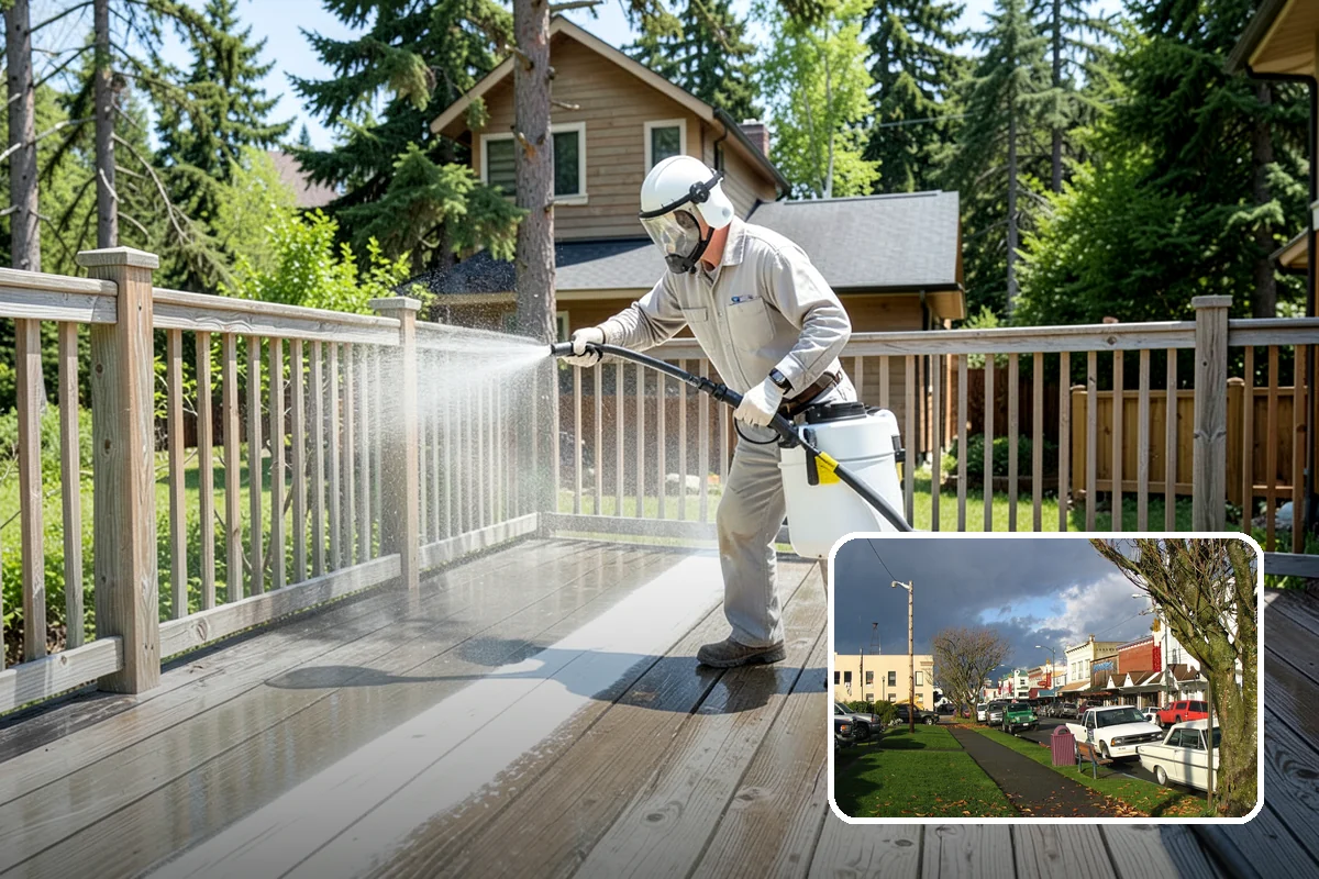 Gutter Overflow Cleanup in Arlington, Snohomish County, WA - Clears the blockage that triggered the overflow