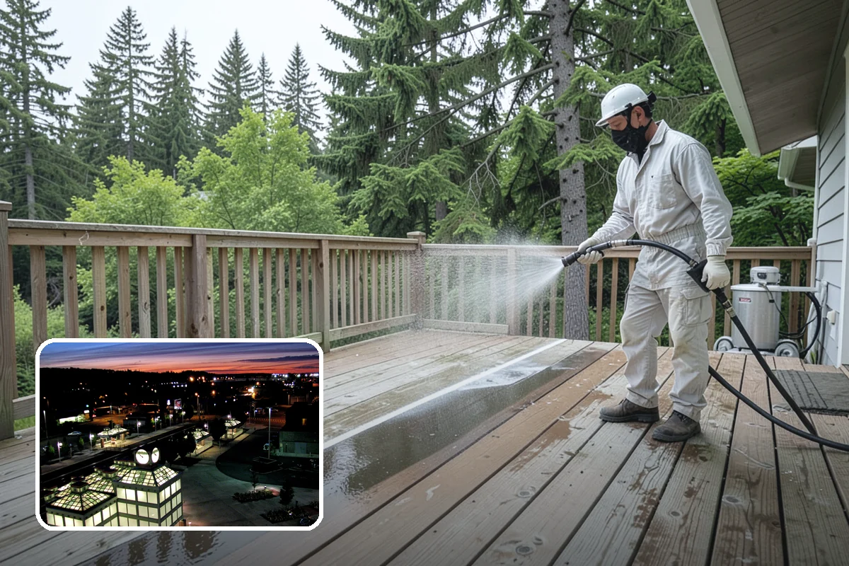 Gutter Overflow Cleanup in Auburn, King County, WA - Clears the blockage that triggered the overflow