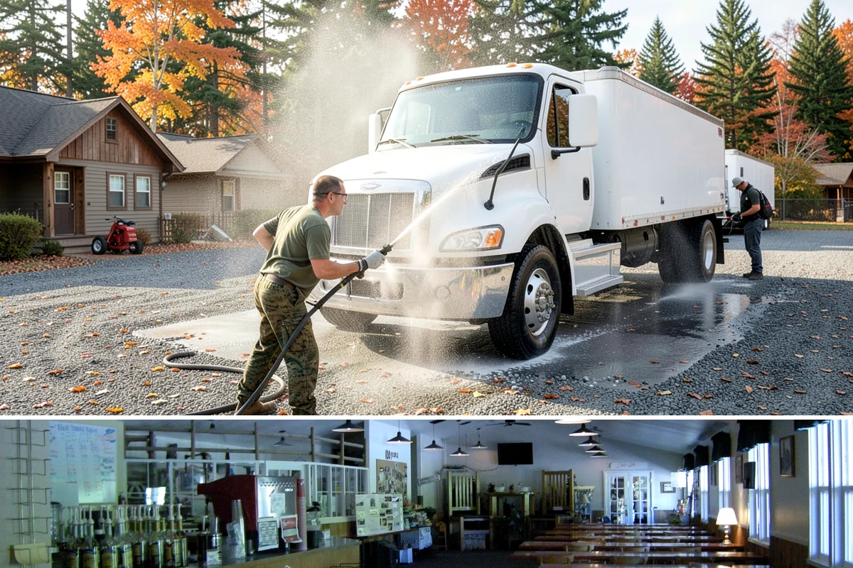 Gutter Overflow Cleanup in Black Diamond, King County, WA - Overflow cleanup is most needed during the wet fall and winter months when clogs and storms coincide.