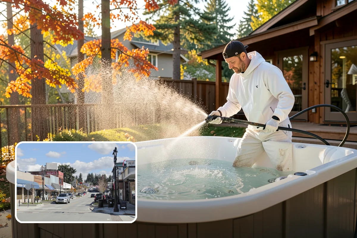 Gutter Overflow Cleanup in Bothell, King County, WA - Clears the blockage that triggered the overflow