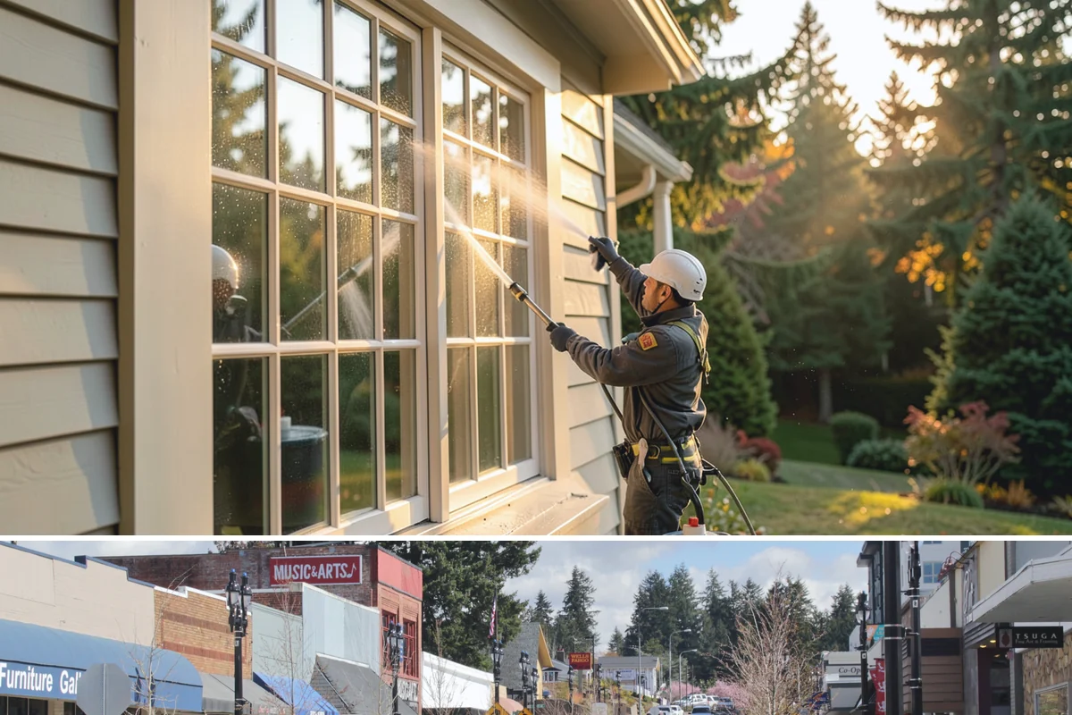 Gutter Overflow Cleanup in Bothell, King County, WA - Overflow cleanup is most needed during the wet fall and winter months when clogs and storms coincide.