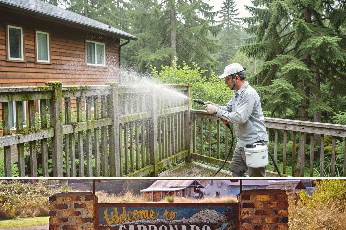 Gutter Overflow Cleanup in Carbonado, Pierce County, WA - Overflow cleanup is most needed during the wet fall and winter months when clogs and storms coincide.