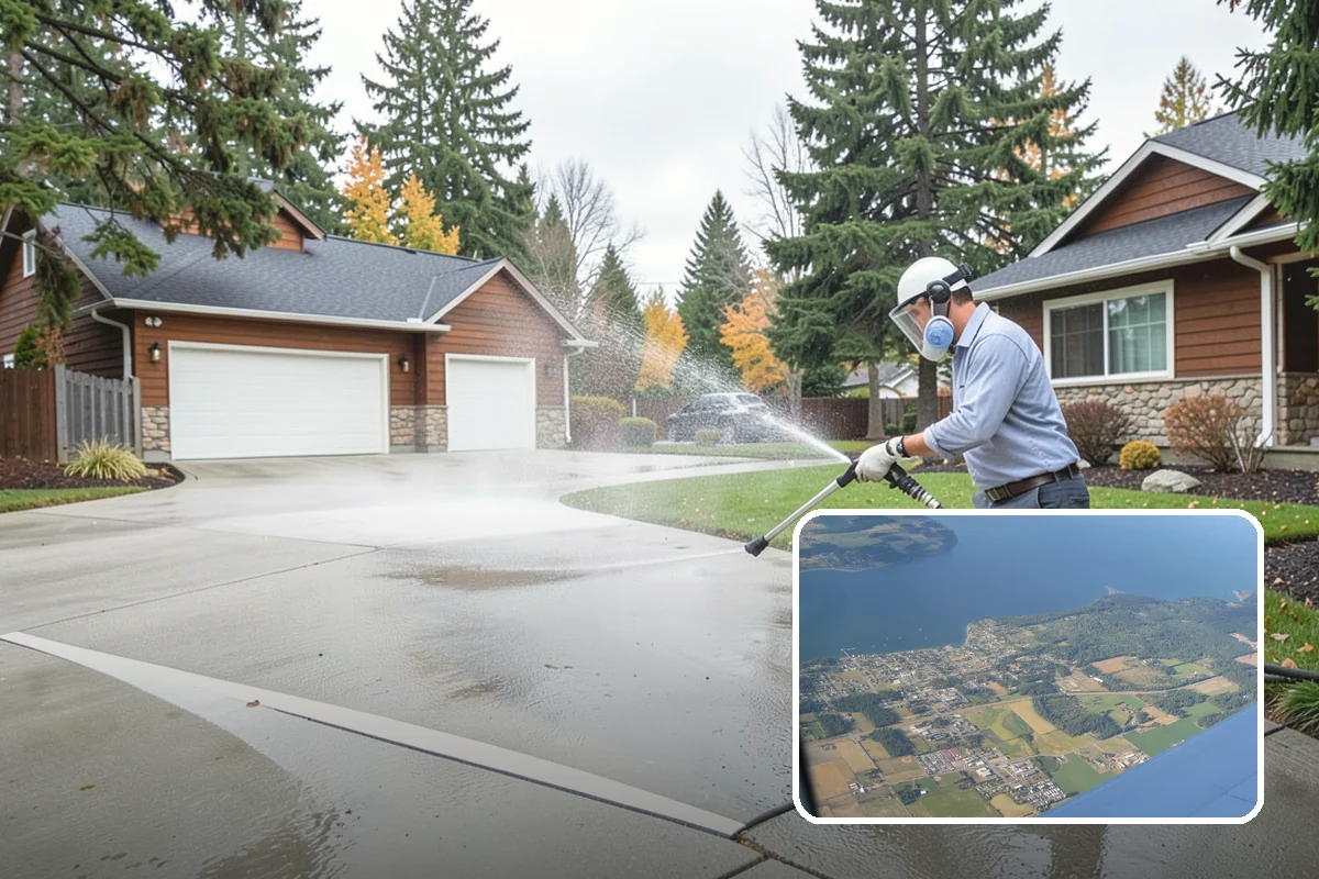 Gutter Overflow Cleanup in Coupeville, Island County, WA - Clears the blockage that triggered the overflow