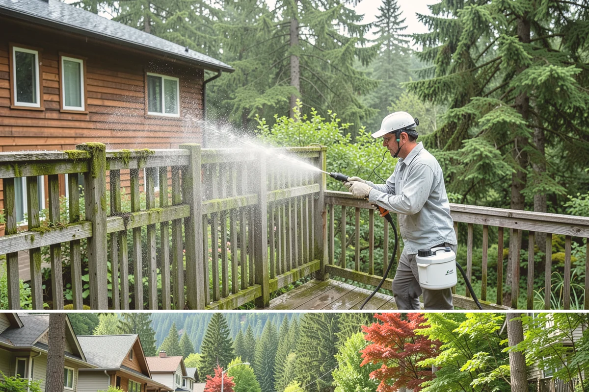 Gutter Overflow Cleanup in Darrington, Snohomish County, WA - Overflow cleanup is most needed during the wet fall and winter months when clogs and storms coincide.