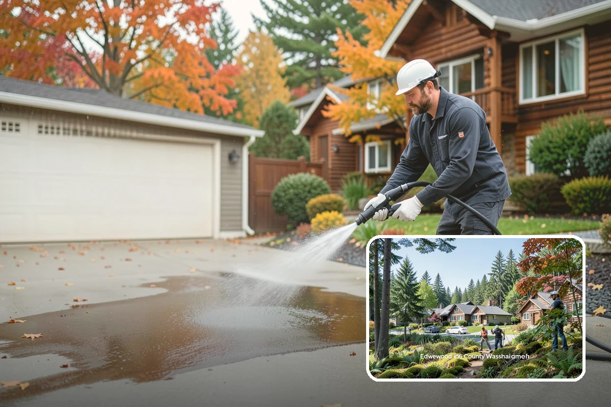 Gutter Overflow Cleanup in Edgewood, Pierce County, WA - Clears the blockage that triggered the overflow