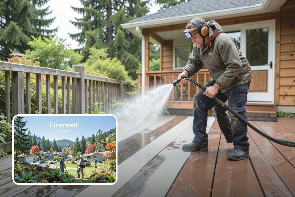 Gutter Overflow Cleanup in Fircrest, Pierce County, WA - Clears the blockage that triggered the overflow