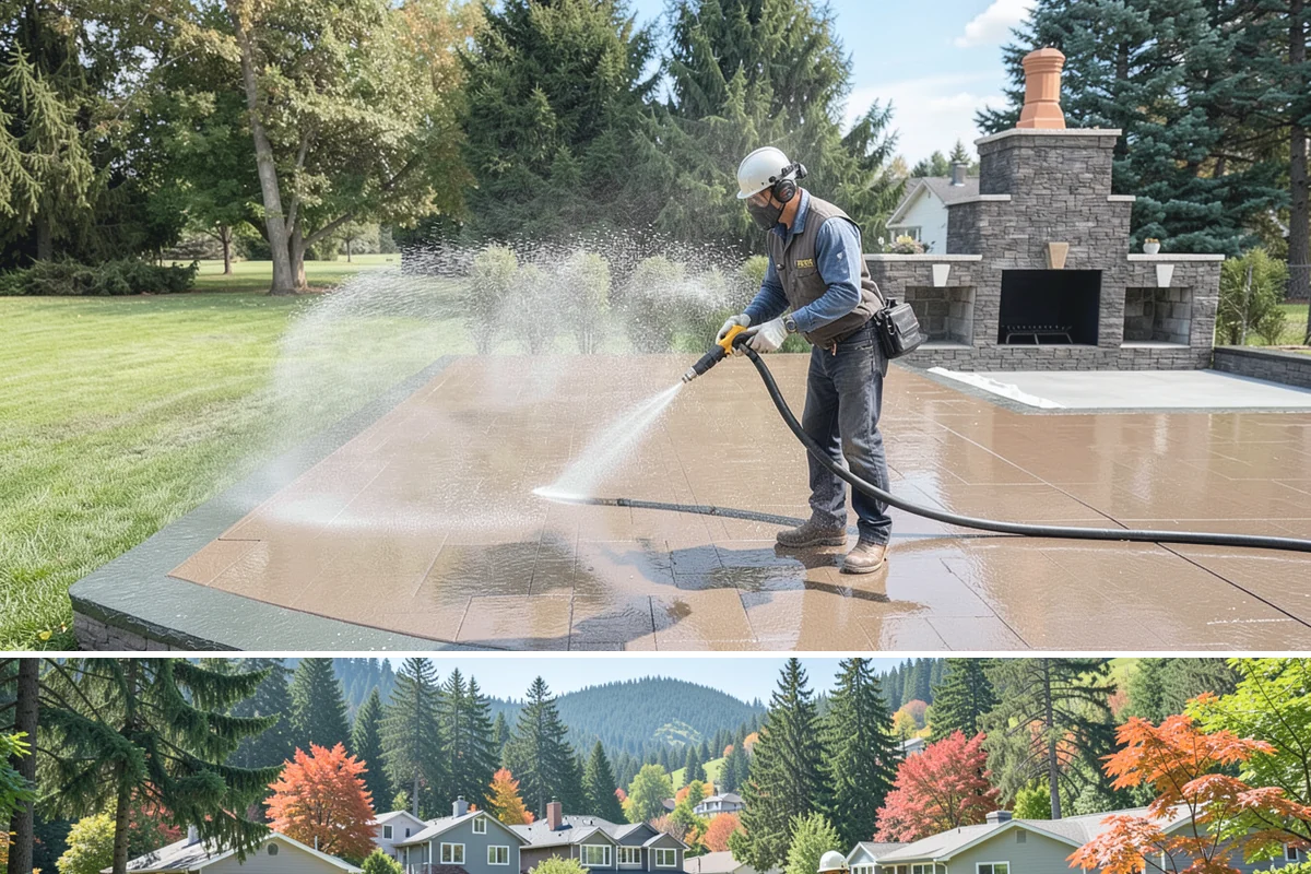 Gutter Overflow Cleanup in Fircrest, Pierce County, WA - Overflow cleanup is most needed during the wet fall and winter months when clogs and storms coincide.