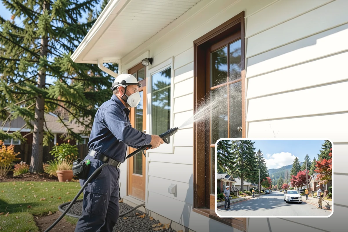 Gutter Overflow Cleanup in Hunts Point, King County, WA - Clears the blockage that triggered the overflow