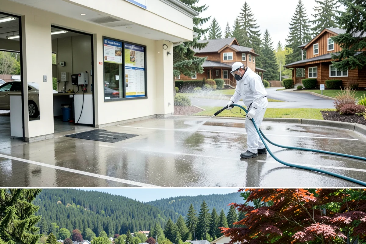 Gutter Overflow Cleanup in Index, Snohomish County, WA - Overflow cleanup is most needed during the wet fall and winter months when clogs and storms coincide.
