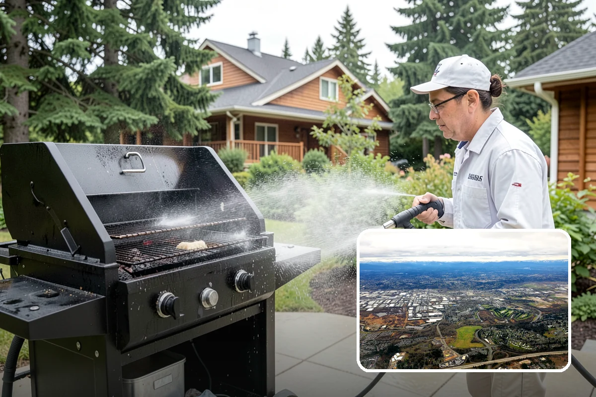 Gutter Overflow Cleanup in Kent, King County, WA - Clears the blockage that triggered the overflow