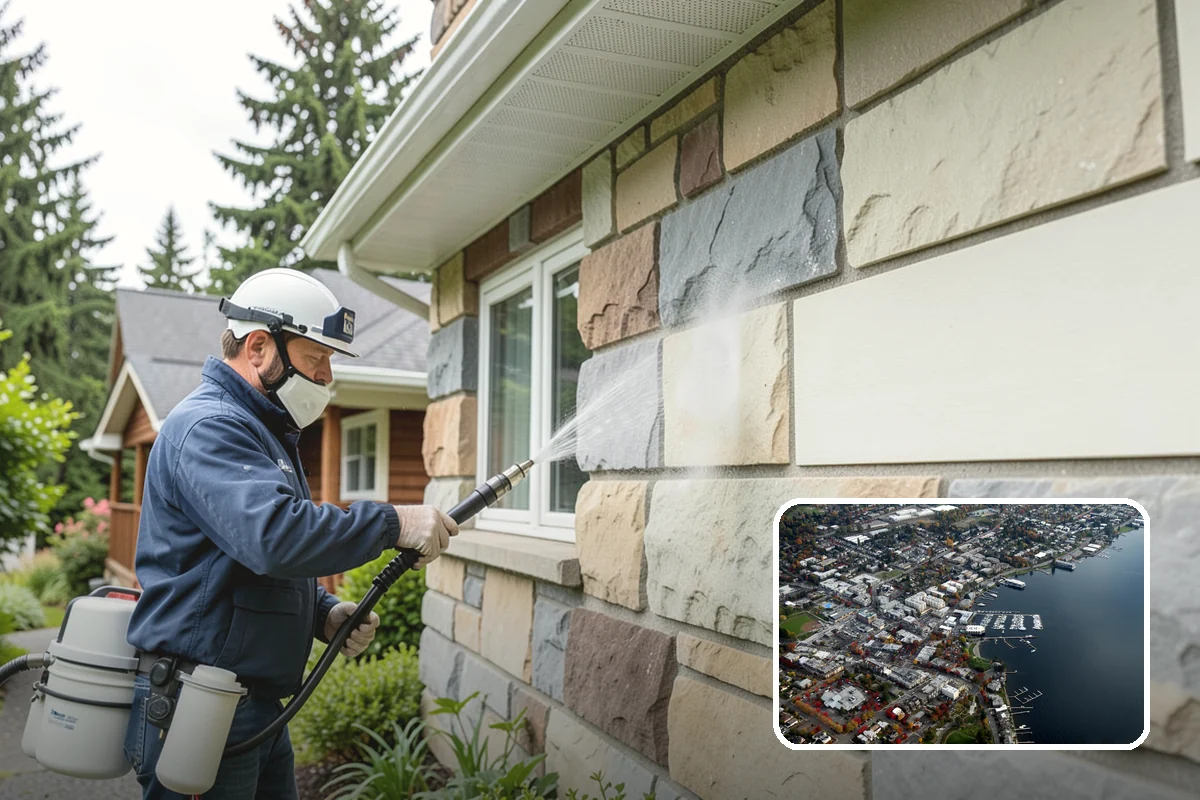 Gutter Overflow Cleanup in Kirkland, King County, WA - Clears the blockage that triggered the overflow