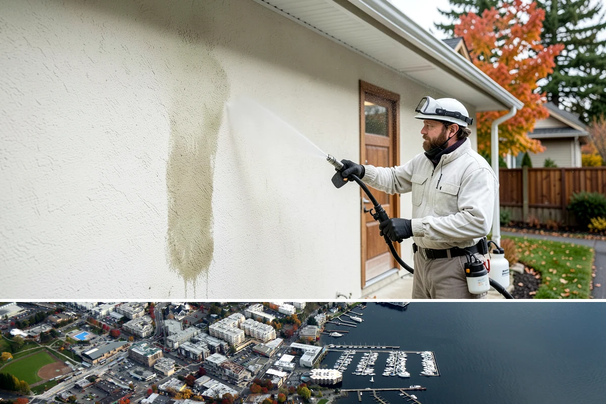 Gutter Overflow Cleanup in Kirkland, King County, WA - Overflow cleanup is most needed during the wet fall and winter months when clogs and storms coincide.