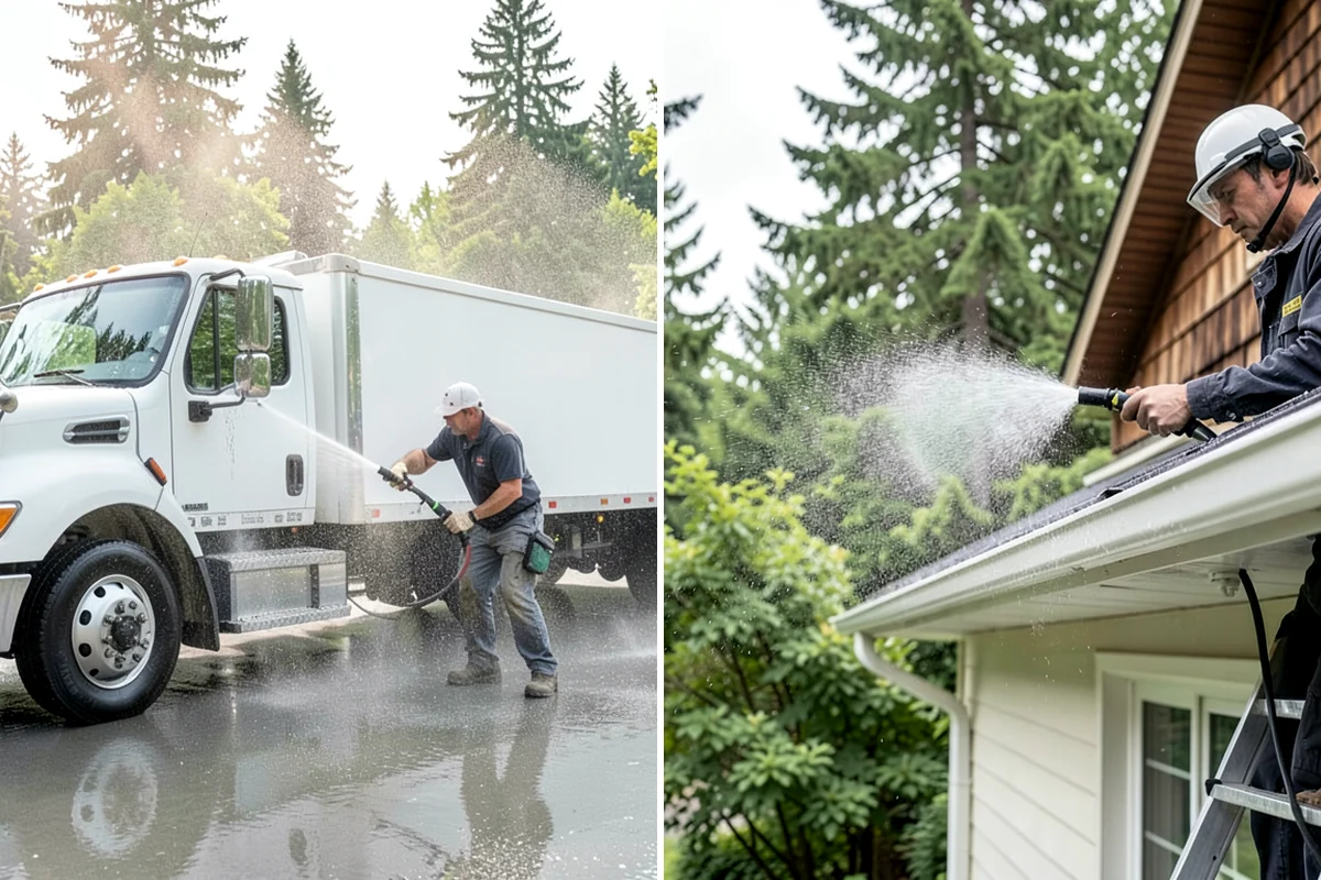 Gutter Overflow Cleanup in Lyman, Skagit County, WA - Locate and clear the clog that caused the overflow