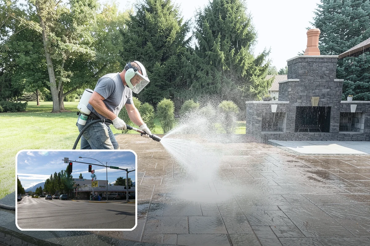 Gutter Overflow Cleanup in North Bend, King County, WA - Clears the blockage that triggered the overflow