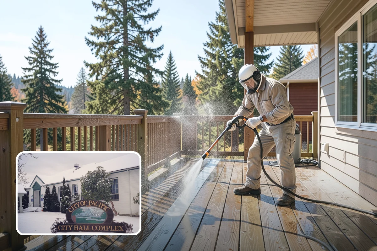 Gutter Overflow Cleanup in Pacific, King County, WA - Clears the blockage that triggered the overflow